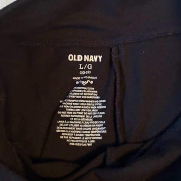 2/$30 Old Navy Black Yoga Pants Girls Size 10/12 - Picture 7 of 9